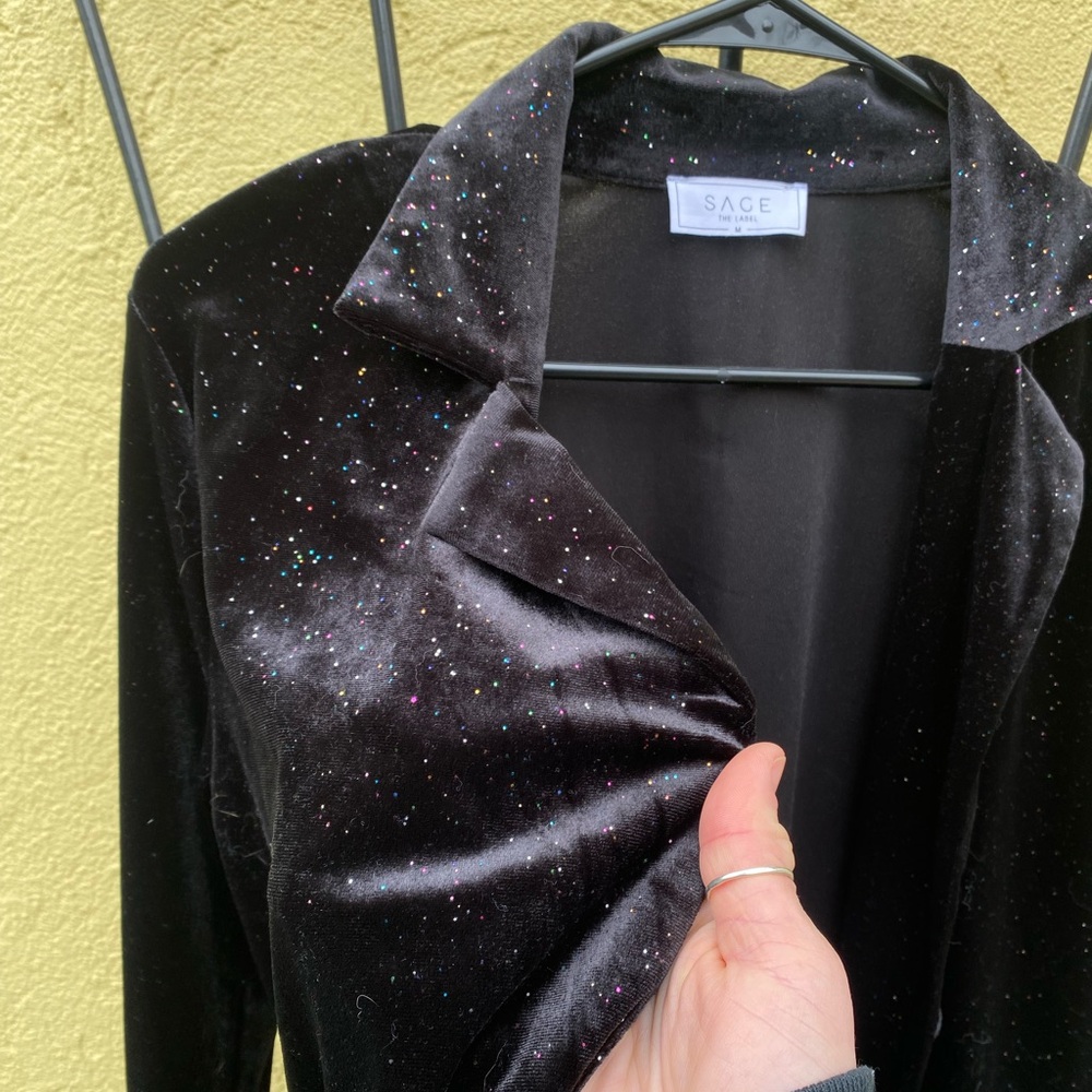 Velvet button shirt / blazer